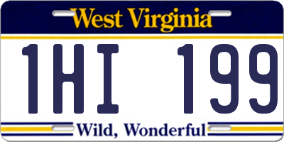 WV license plate 1HI199