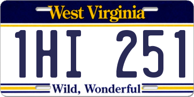 WV license plate 1HI251