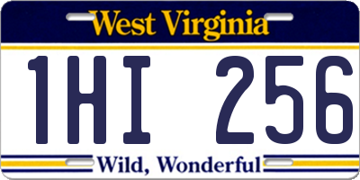 WV license plate 1HI256