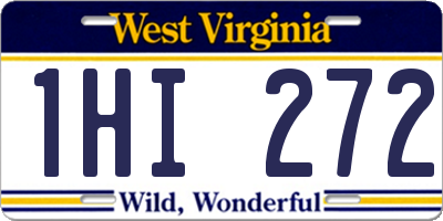 WV license plate 1HI272