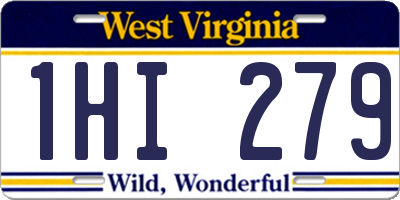 WV license plate 1HI279