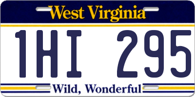 WV license plate 1HI295