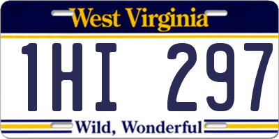 WV license plate 1HI297
