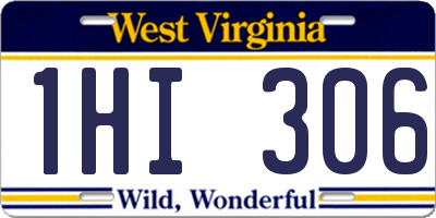 WV license plate 1HI306