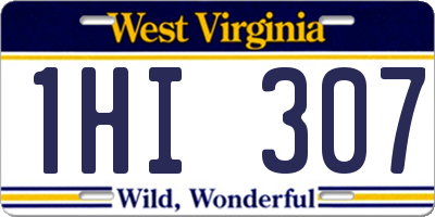 WV license plate 1HI307