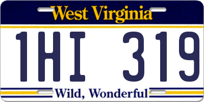 WV license plate 1HI319