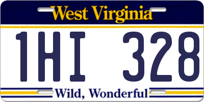 WV license plate 1HI328