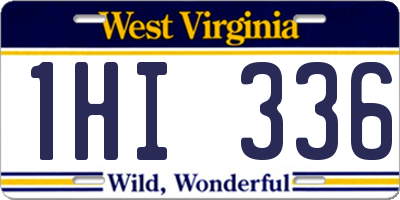 WV license plate 1HI336