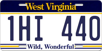 WV license plate 1HI440