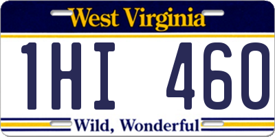 WV license plate 1HI460