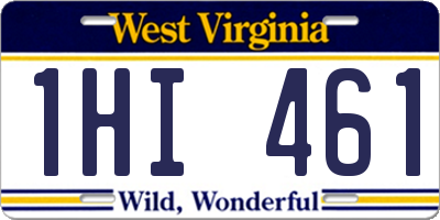 WV license plate 1HI461