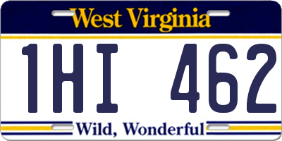 WV license plate 1HI462