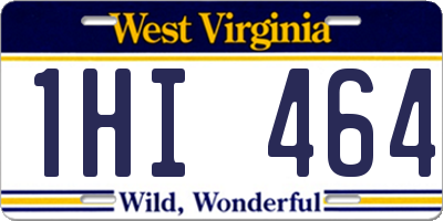 WV license plate 1HI464