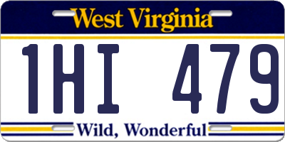 WV license plate 1HI479