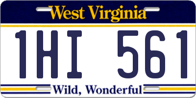 WV license plate 1HI561