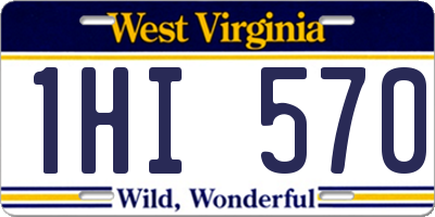 WV license plate 1HI570