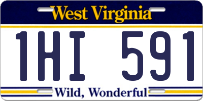 WV license plate 1HI591