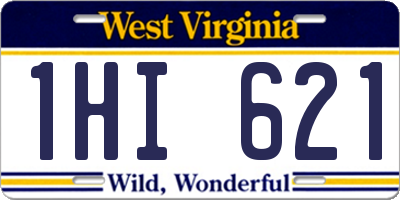 WV license plate 1HI621