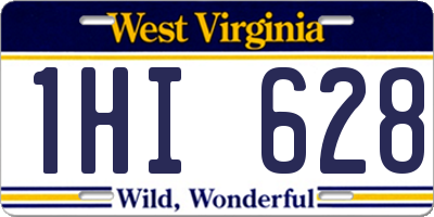 WV license plate 1HI628