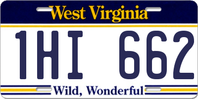 WV license plate 1HI662