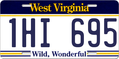 WV license plate 1HI695