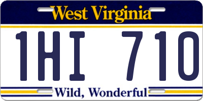WV license plate 1HI710