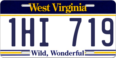 WV license plate 1HI719