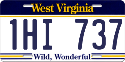 WV license plate 1HI737