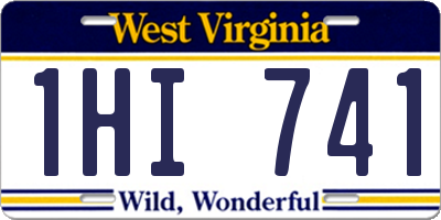 WV license plate 1HI741