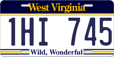 WV license plate 1HI745