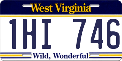 WV license plate 1HI746