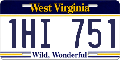 WV license plate 1HI751