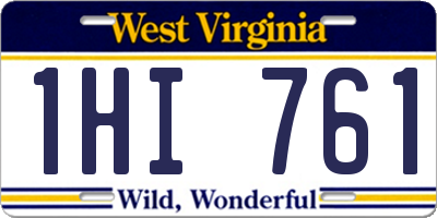 WV license plate 1HI761