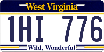 WV license plate 1HI776
