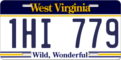 WV license plate 1HI779