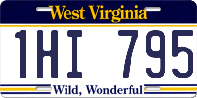 WV license plate 1HI795