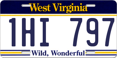 WV license plate 1HI797
