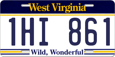 WV license plate 1HI861