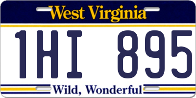WV license plate 1HI895