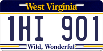 WV license plate 1HI901