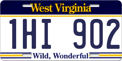 WV license plate 1HI902