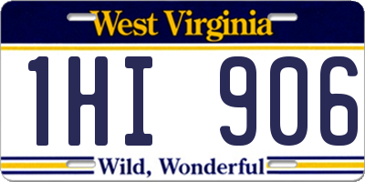 WV license plate 1HI906