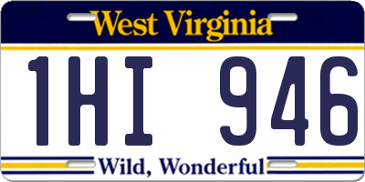 WV license plate 1HI946