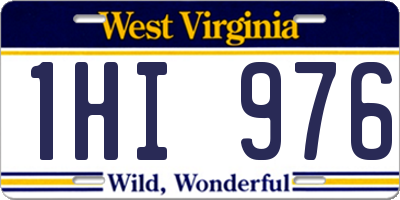 WV license plate 1HI976