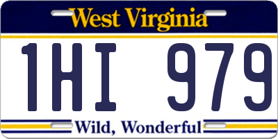 WV license plate 1HI979