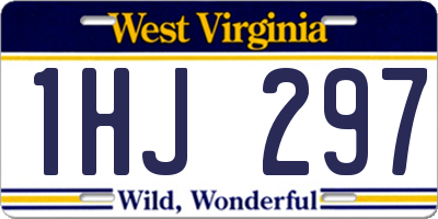 WV license plate 1HJ297