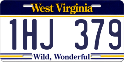 WV license plate 1HJ379