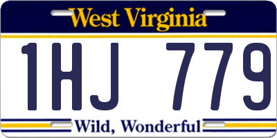WV license plate 1HJ779