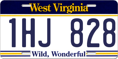 WV license plate 1HJ828