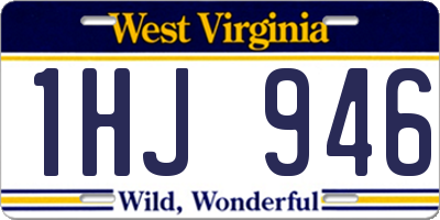 WV license plate 1HJ946